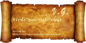 Virágos Gyöngyi névjegykártya